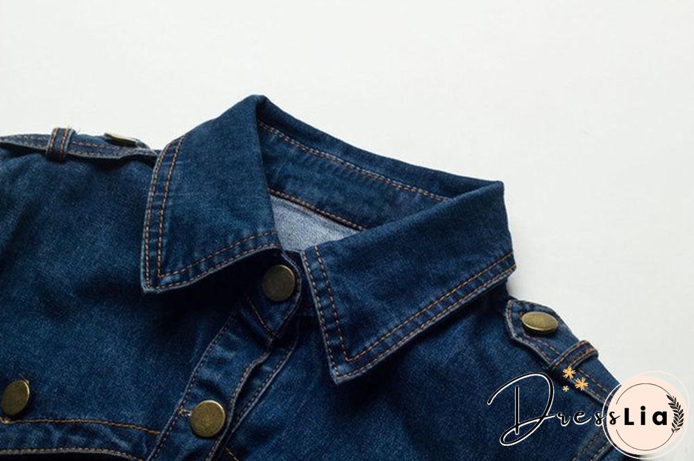 Women Denim Dress Winter Office Slim Big Size Jeans Mid-Cuff Dress Cowboy Dress With Belt For Women Jeans Dress Plus Size