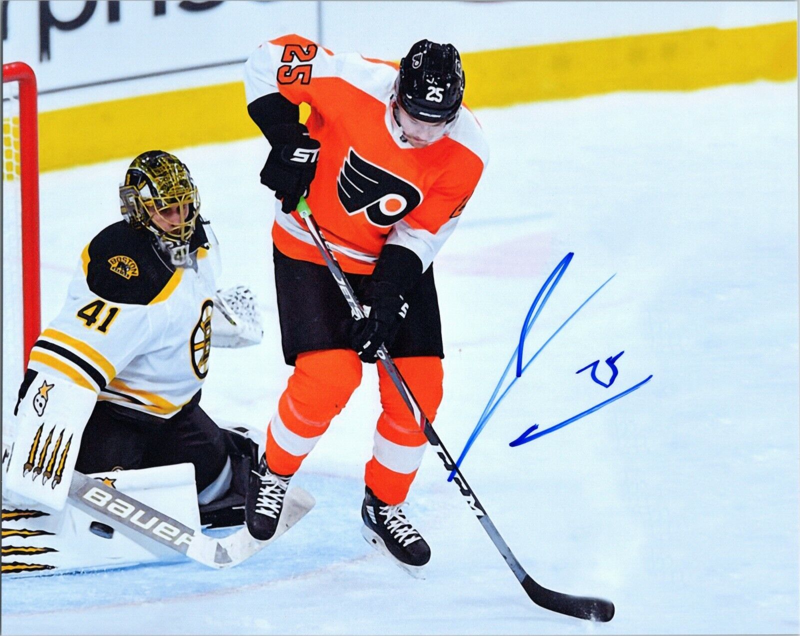 ~~ JAMES VAN RIEMSDYK Authentic Hand-Signed PHILADELPHIA FLYERS