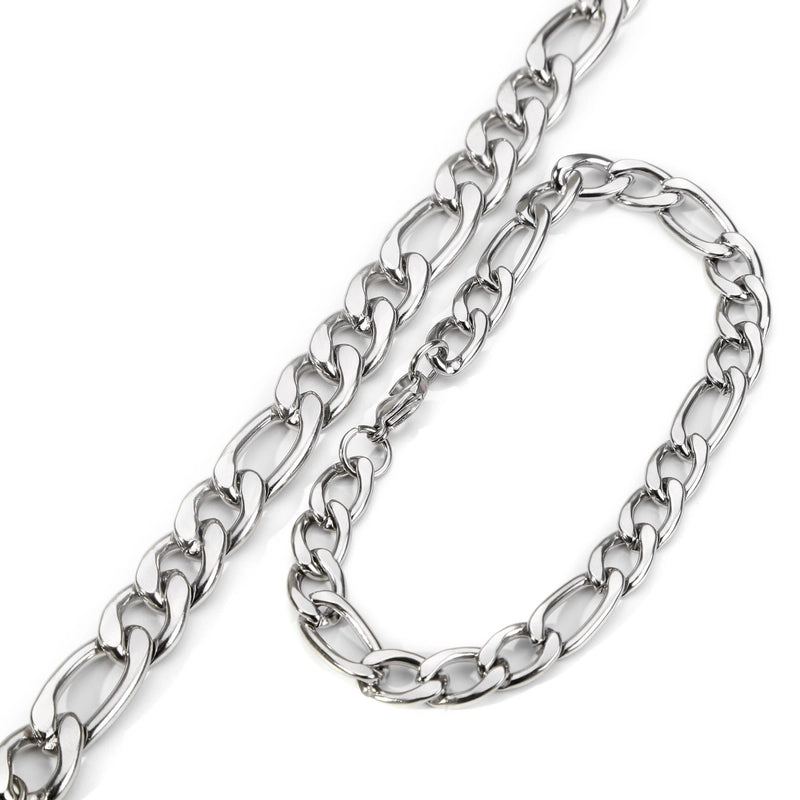 Hot Sale 3/5/7/9/11mm Classic NK3:1 Stainless Steel 18K Cuban Bracelet Unisex