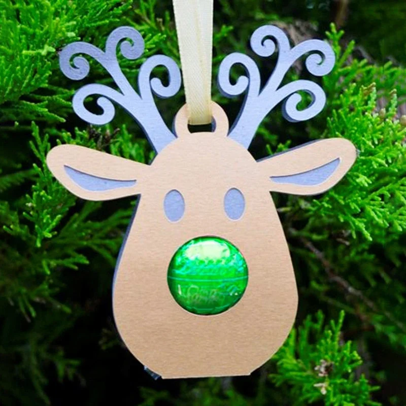 New Christmas Reindeer Chocolate Metal Cut Dies Stencils for Scrapbooking Stamp/Photo Album Decorative Embossing DIY Paper Cards