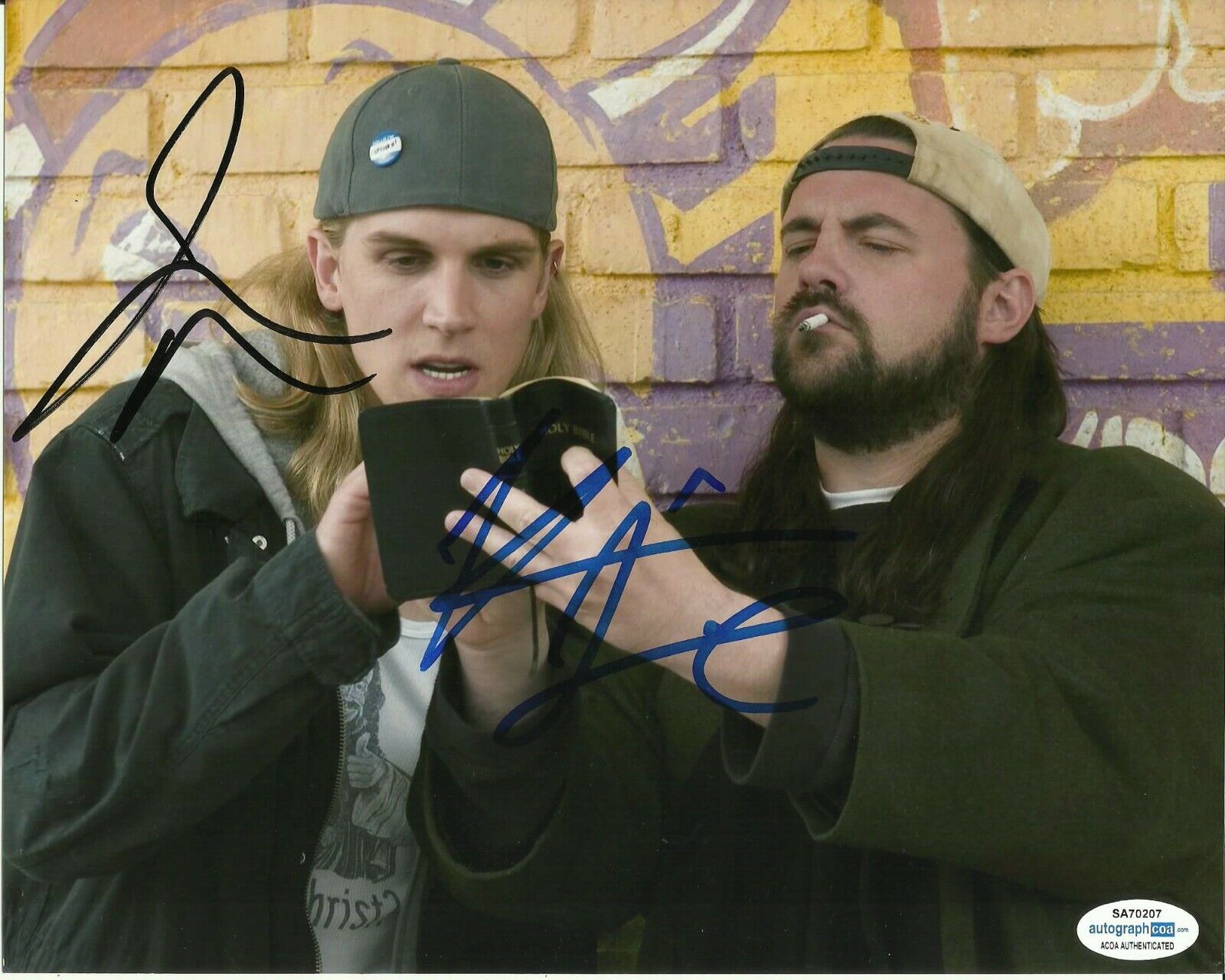 KEVIN SMITH AND JASON MEWES SIGNED COOL Photo Poster painting UACC REG 242 FILM (1) ALSO ACOA CE