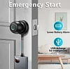 Spherical Fingerprint Lock Smart Door Handle, Fingerprint Smart Lock With APP Control, Biometric Door Lock Bluetooth Smart Lock, Easy To Install Door Lock, Suitable For Home Bedroom, Cloakroom, Hotel, Apartment Office(Tuya Bluetooth APP)