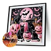 Diamond Painting - Partial Special Shaped Drill - Halloween Cat(Canvas|30*30cm)