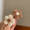 Cute Red Brown Flower Bowknot Hair Bands