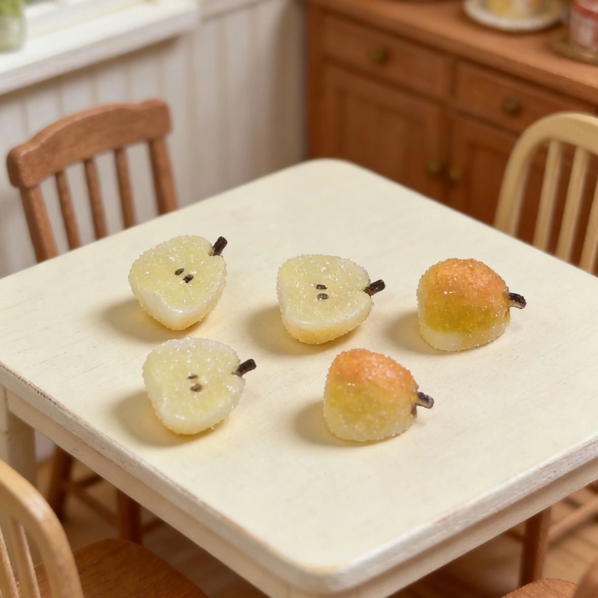 Mini Half Pear Slice Charm