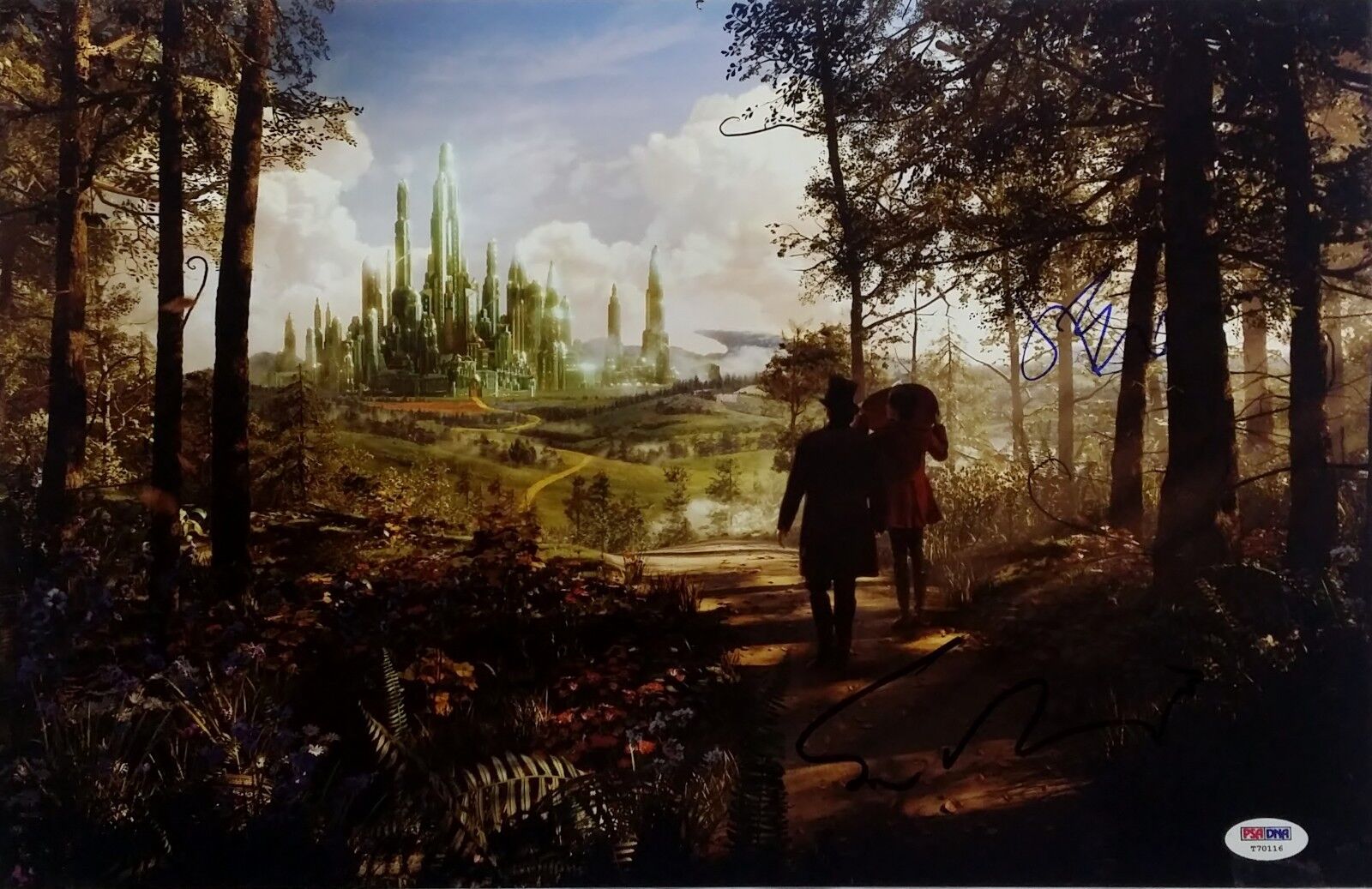 James Franco & Sam Raimi OZ The Great And Powerful Signed 11X17 Photo Poster painting PSA/DNA