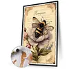 Bees Flowers-Paint by Numbers Acrylic Painting 40*60CM(Poster style）(HOT)