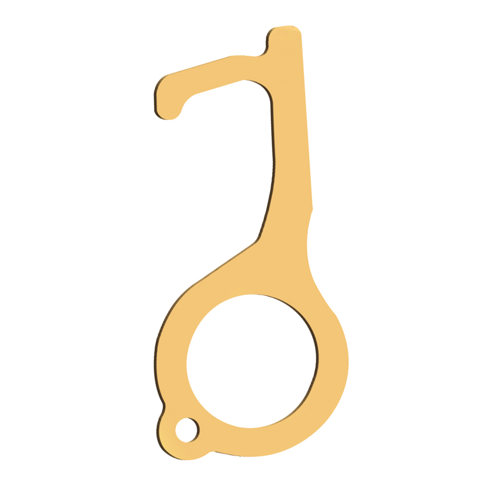 

Hand Antimicrobial Door Opener Non Contact EDC Elevator Handle Key (Gold 1), 501 Original