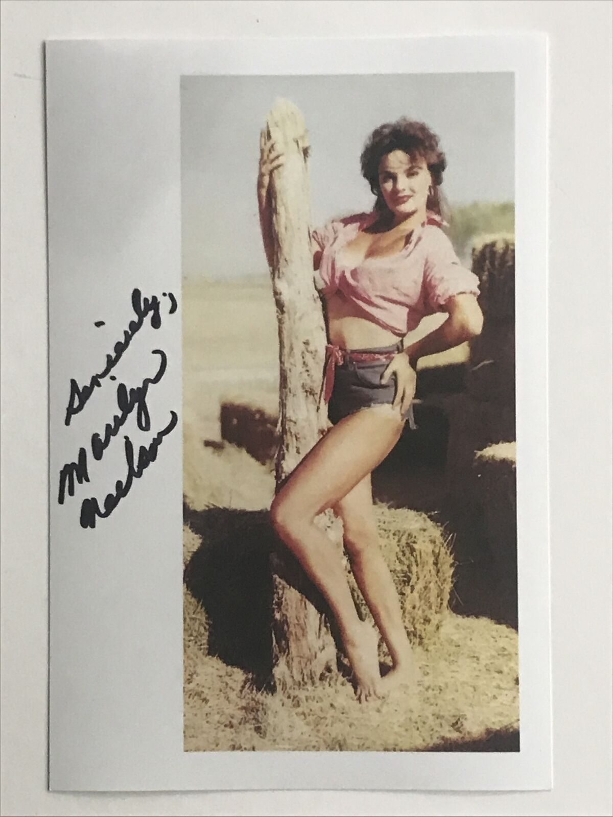 Marilyn Hanold Autographed Photo Poster painting Playboy Playmate