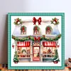 >SALE<Full Embroidery Cotton Thread 11CT Printed Christmas Shop Cross Stitch 50x50cm
