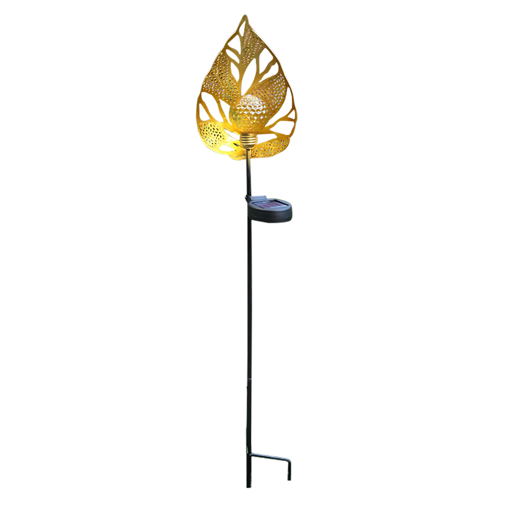 

LED Solar Light Wrought Iron Hollow Flame Lawn Stake Lamp Garden Decor (B), 501 Original