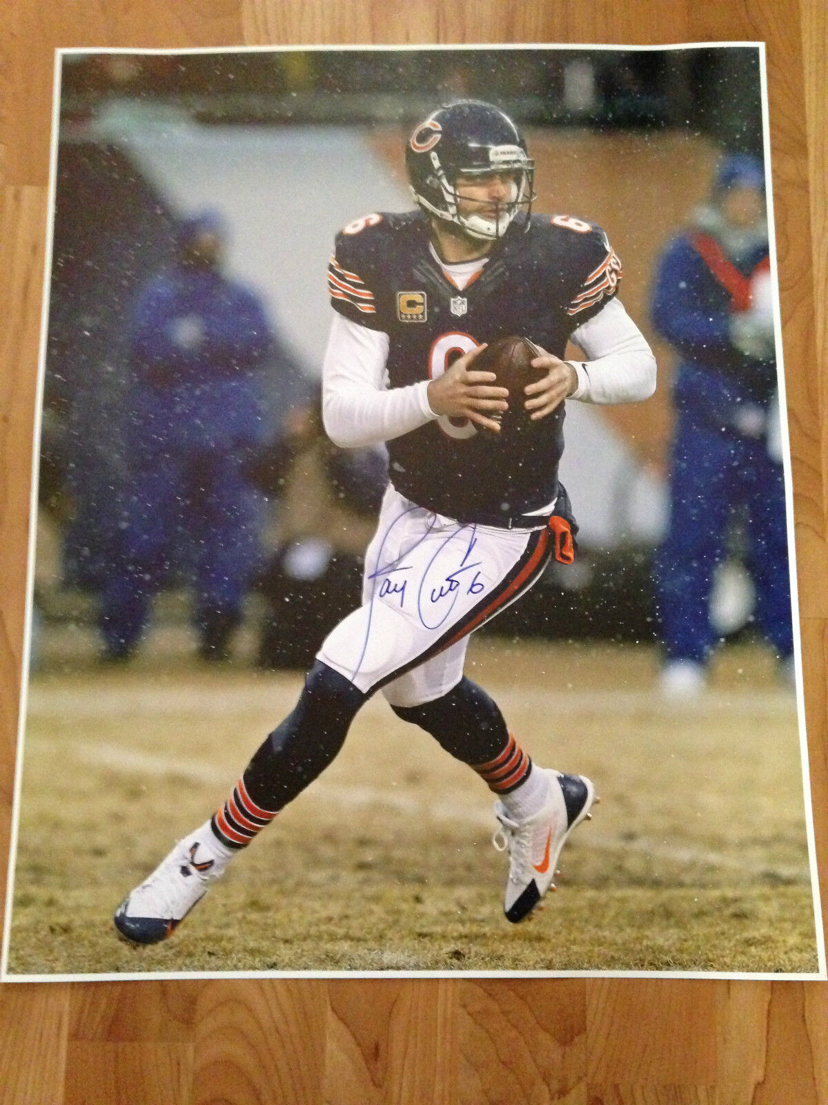 JAY CUTLER 'CHICAGO BEARS' 2014 NFL QUARTER BACK SIGNED 16X20 PICTURE *COA 1