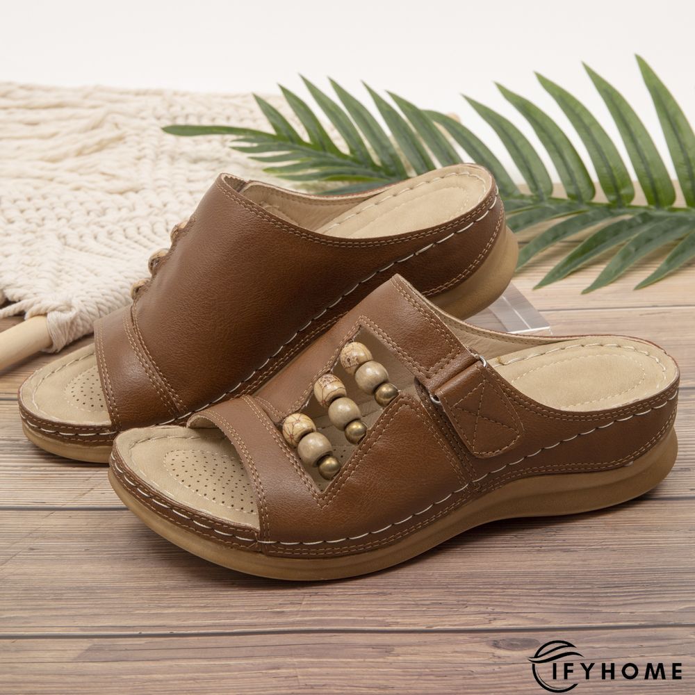 Leather Summer Slipper | IFYHOME