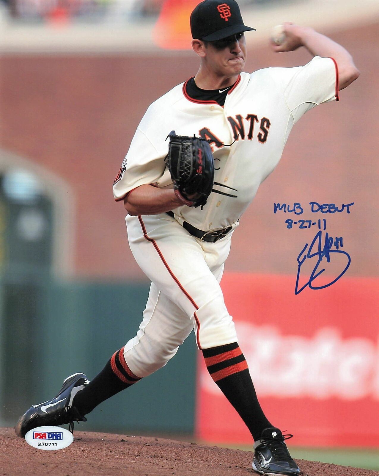 Eric Surkamp signed 8x10 Photo Poster painting PSA/DNA San Francisco Giants Autographed