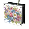 (US Local)Flowers DIY Money Storage Box Diamond Painting Art Piggy Bank for Beginners