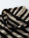 High Quality Women Cashmere Sweater For Autumn Winter 100% Cashmere Knitwear Soft Loose Hoodies Striped Pullover Female Cloth