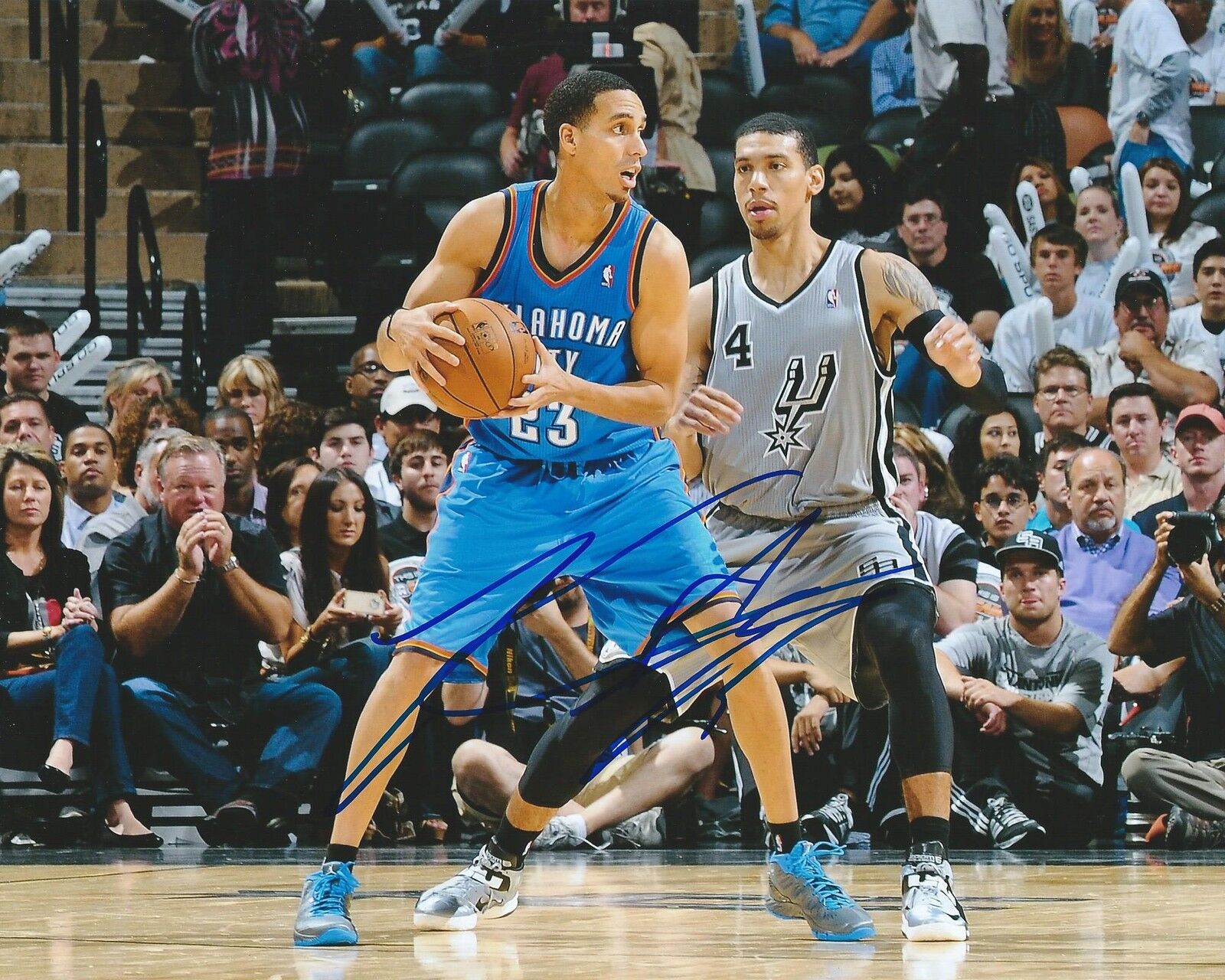 **GFA Oklahoma City Thunder *KEVIN MARTIN* Signed 8x10 Photo Poster painting K1 COA**