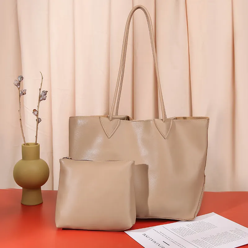 Vintage Leather Tote Bag