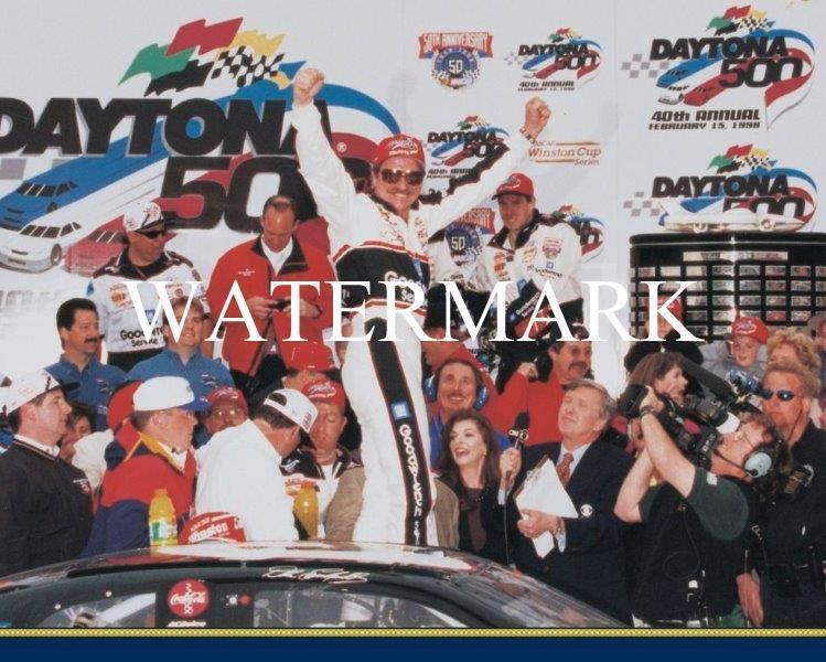 DALE EARNHARDT Daytona 500 Goodwrench Glossy NASCAR 8 x 10 Photo Poster painting Man Cave