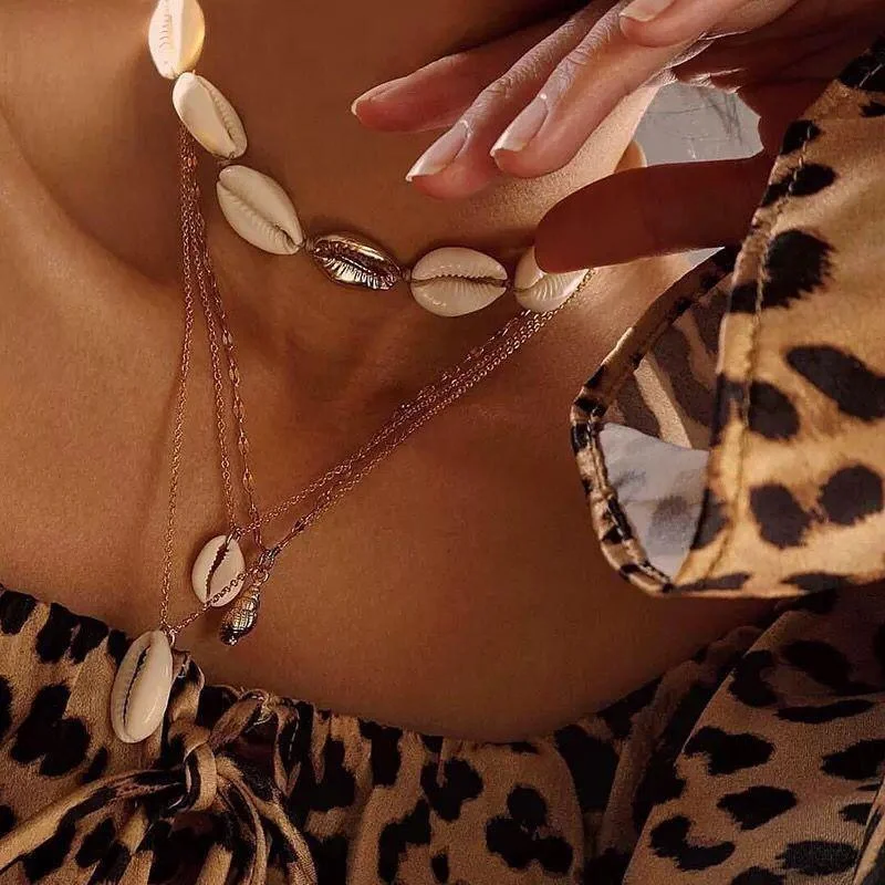 Women plus size clothing Simple Style Shell Necklace Bracelet Wholesale Cheap Jewelry-Nordswear