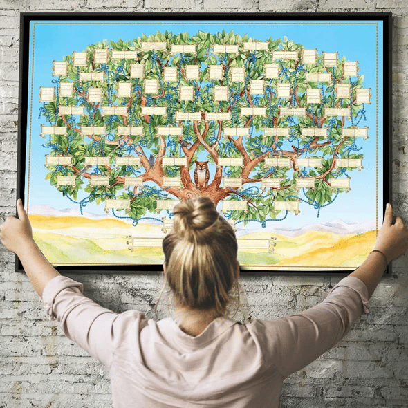 🔥Last Day 49% Off - 👩‍👩‍👧‍👧Family Tree Chart Diy Gift