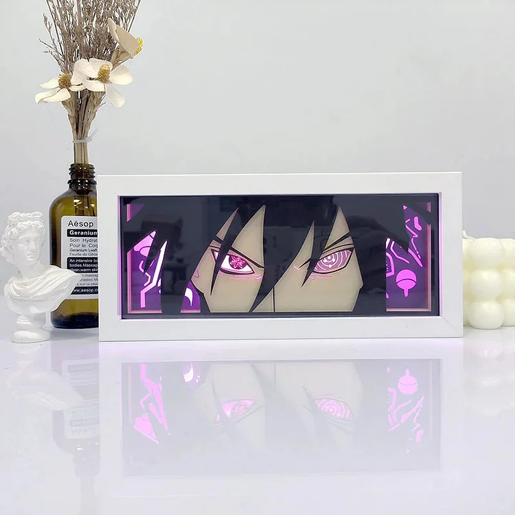 3D LED Box Light - Naruto-Sasuke