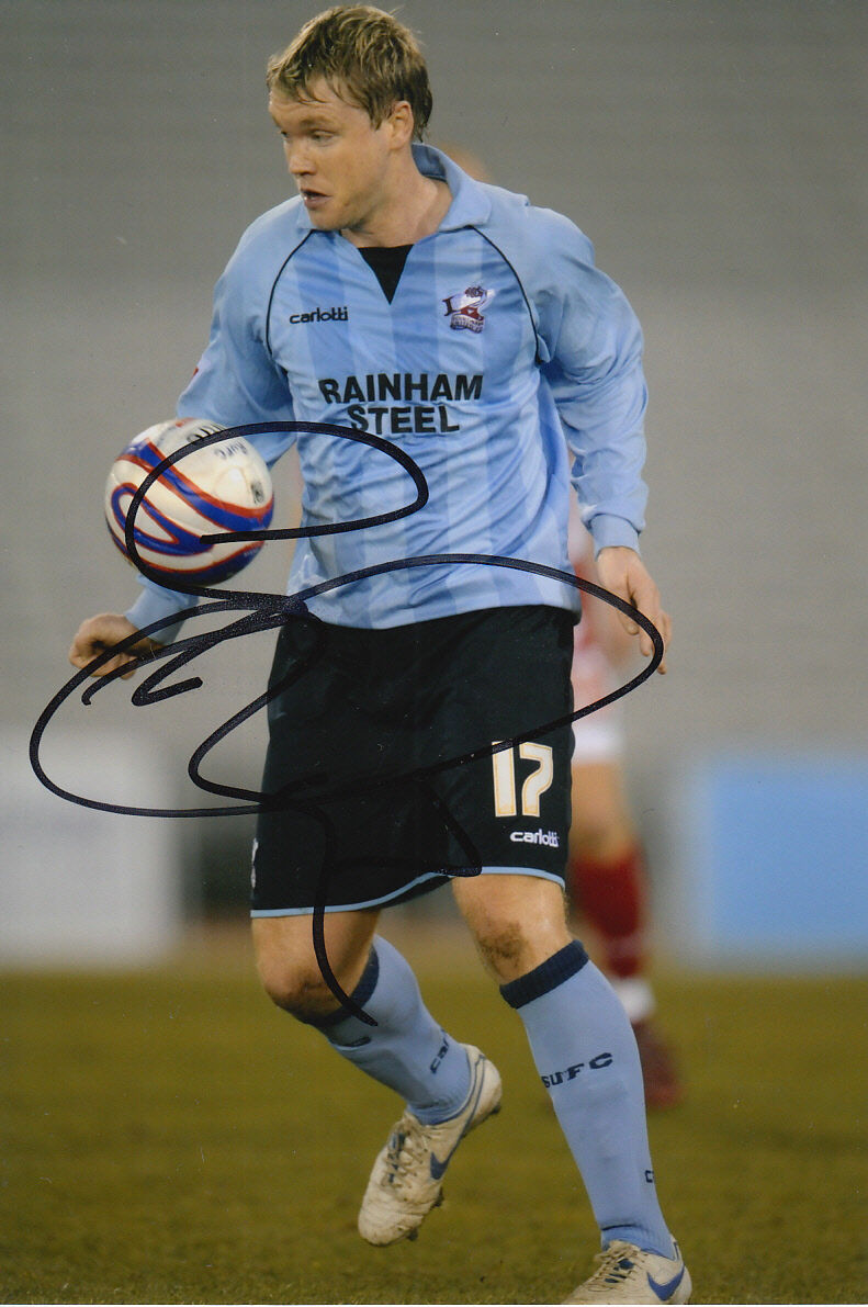 SCUNTHORPE UNITED HAND SIGNED GRANT MCCANN 6X4 Photo Poster painting 1.