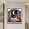 uk.everydayedeals (Limited Stock)Cross Stitch - 11ct Stamped - Paysages &agrave; l'ext&eacute;rieur de la fen&ecirc;tre d'automne (60*60cm)