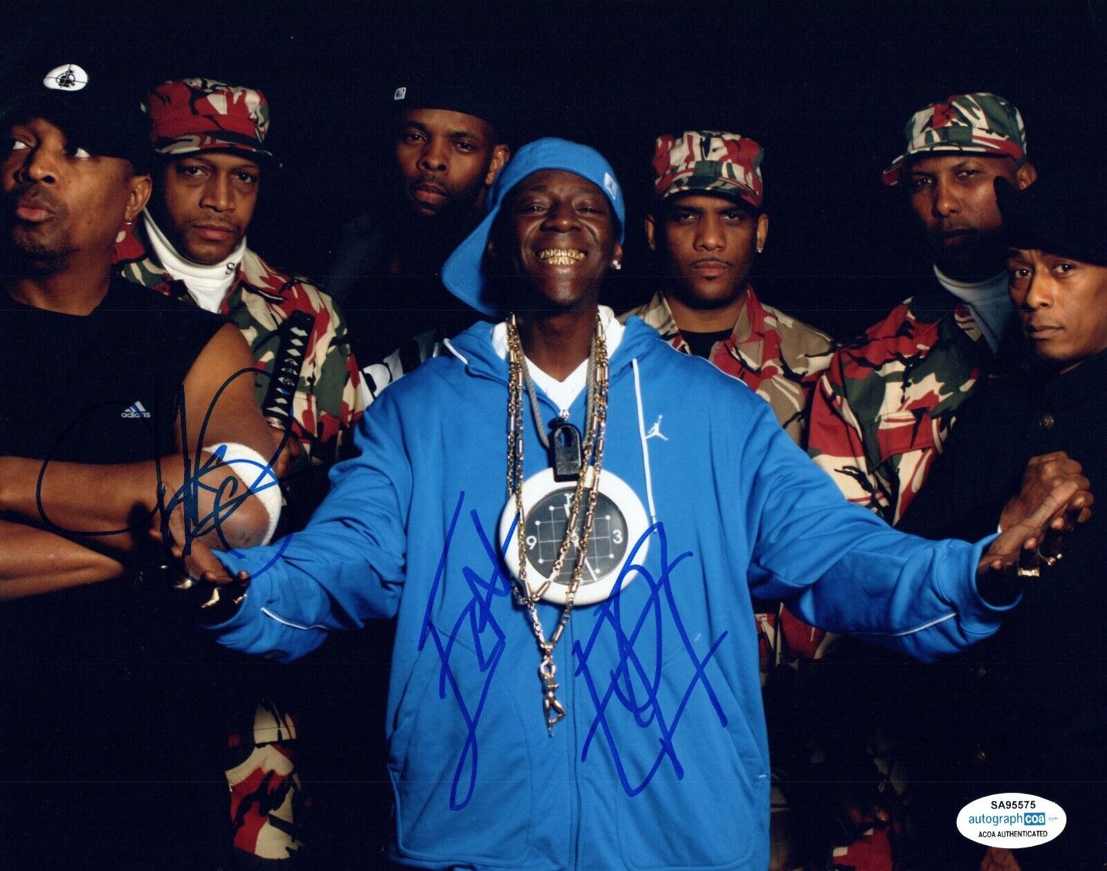 Chuck D & Flavor Flav Signed Autographed 8x10 Photo Poster painting Public Enemy ACOA COA