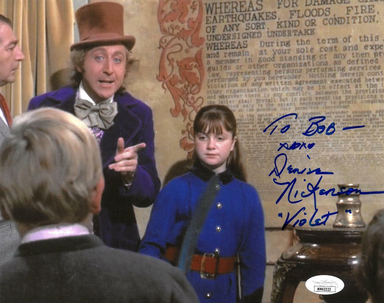 Denise Nickerson Signed Willy Wonka Authentic Autographed 8x10 Photo Poster painting JSA#MM43323