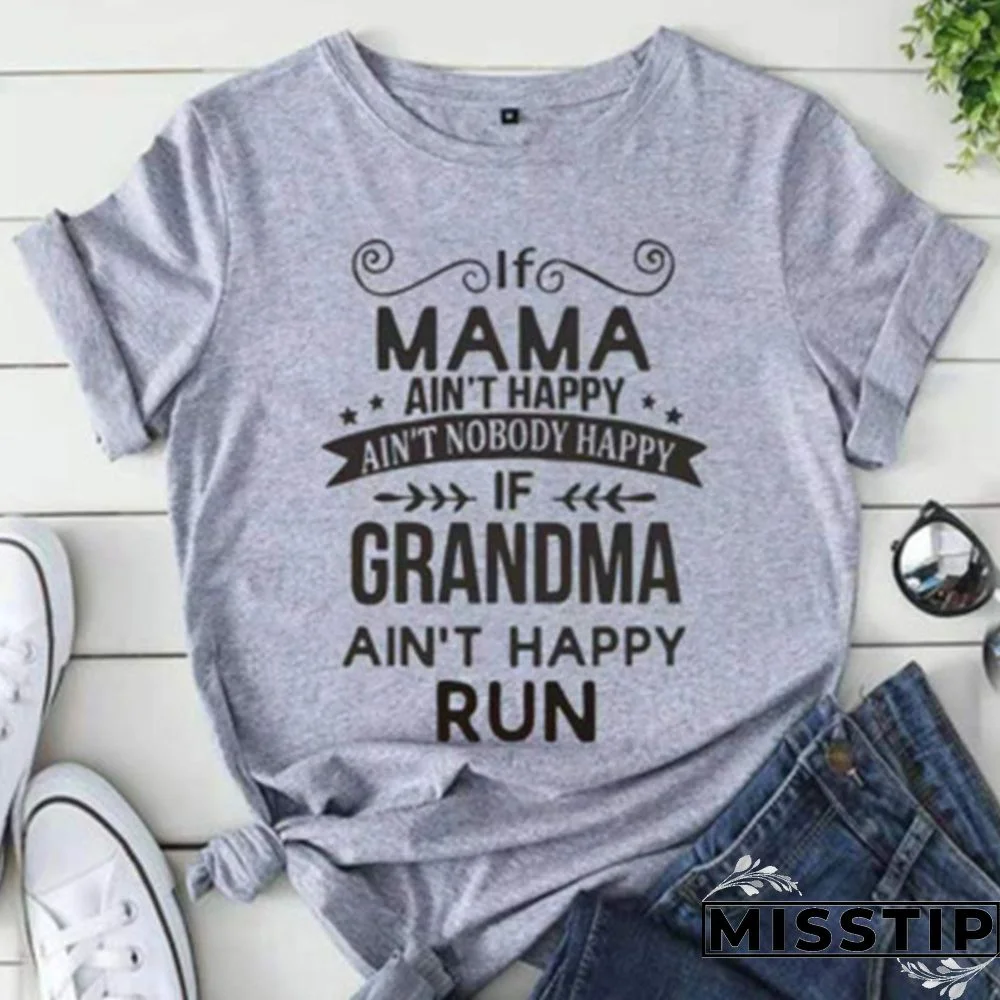 Blue Fashion Casual Letter Print Basic O Neck T-Shirts