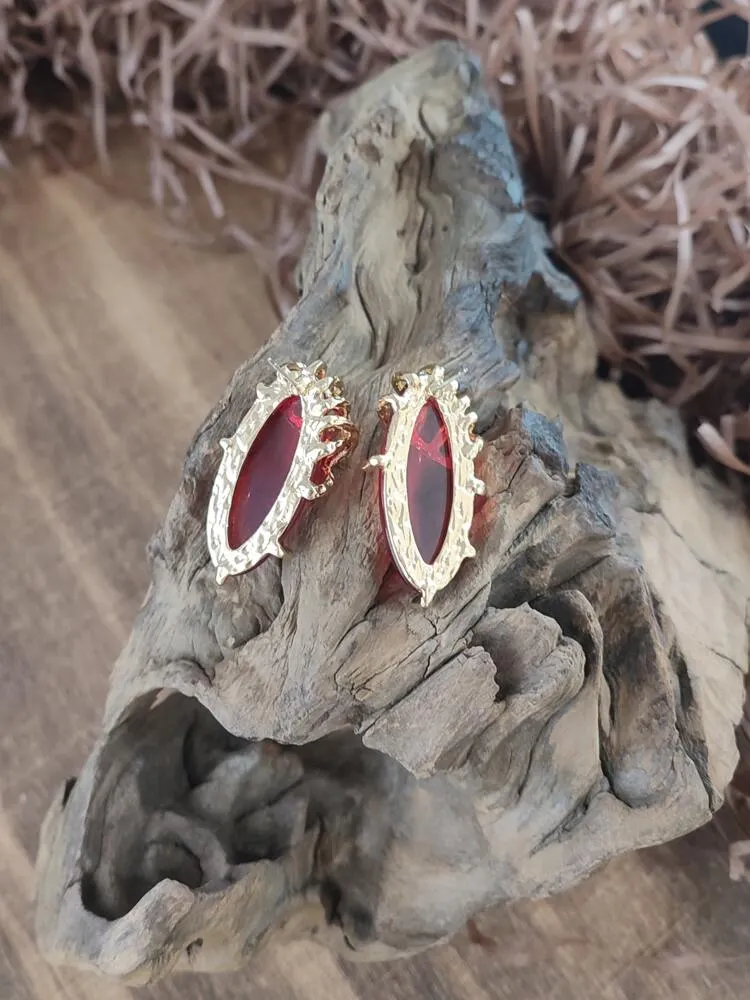 Oval Stud Earrings