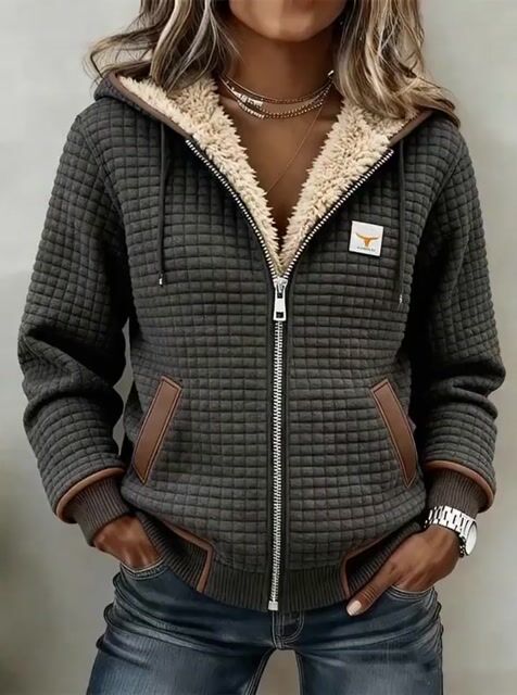 Women'S Casual Contrast Color Stitching Jacket 