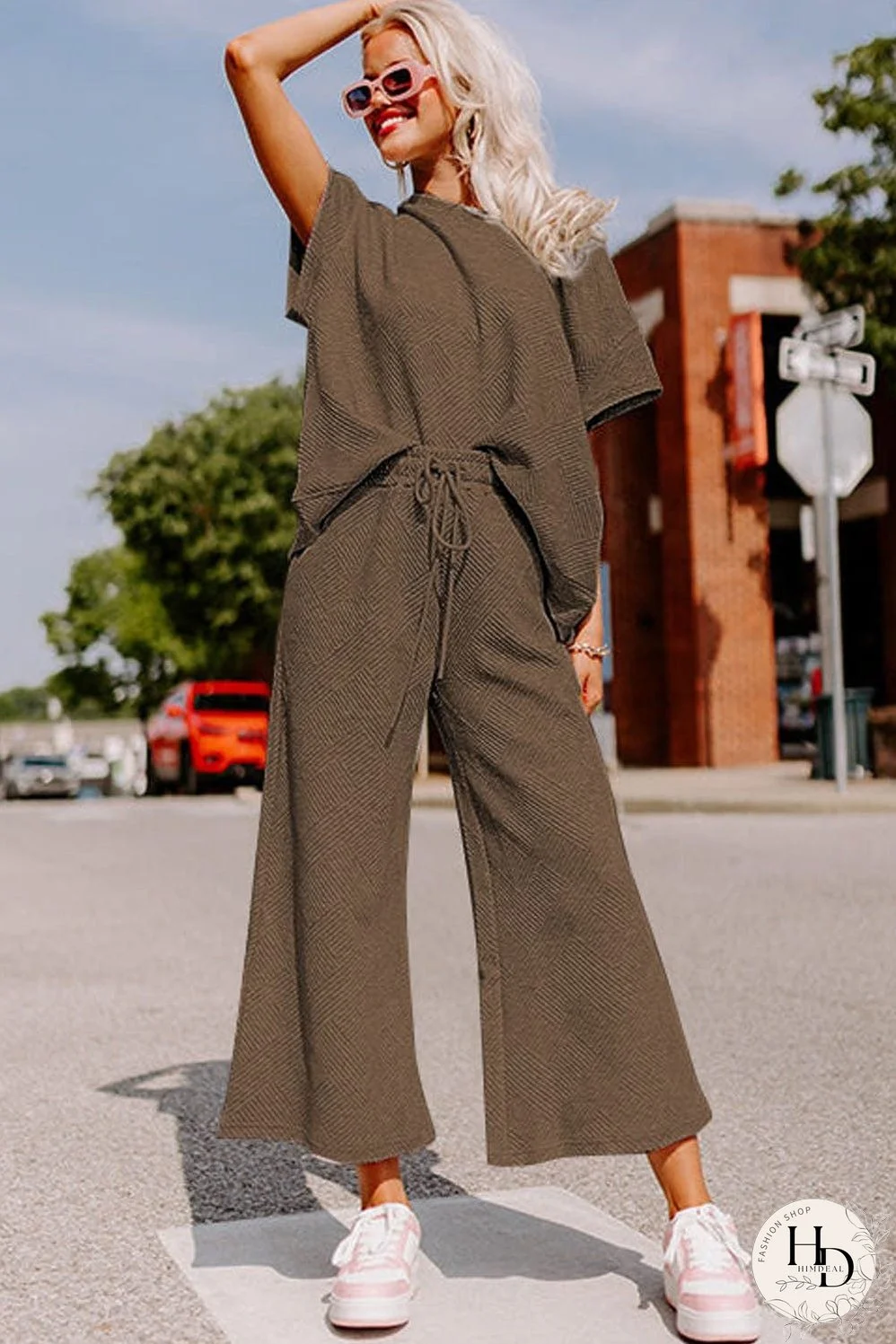 Weekend Casual Jumpsuit and Top Set