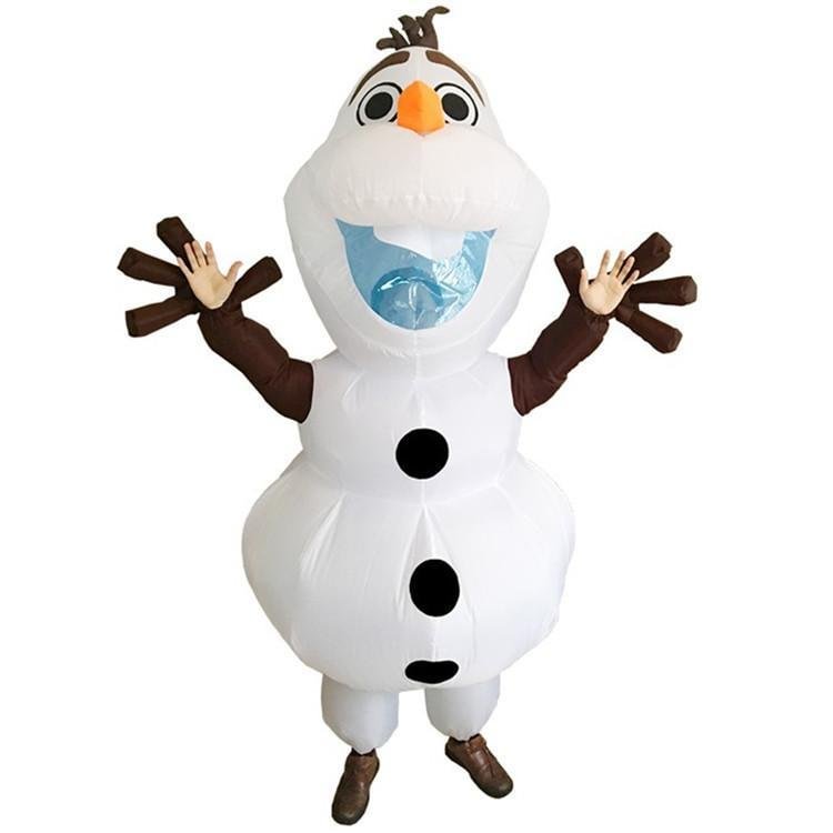 Olaf Inflatable Clothes Party Cospaly Performance Props for Adult