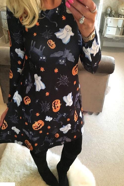 Halloween Pumpkin Dress-elleschic