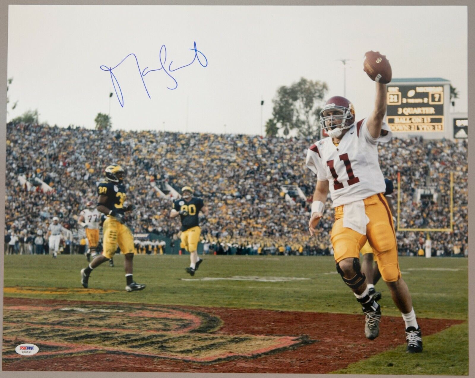 Matt Leinart Signed USC Trojans 2004 Rose Bowl 16x20 Photo Poster painting PSA/DNA COA Autograph