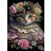 Diamond Painting -DIY Round Drill Flower Cat