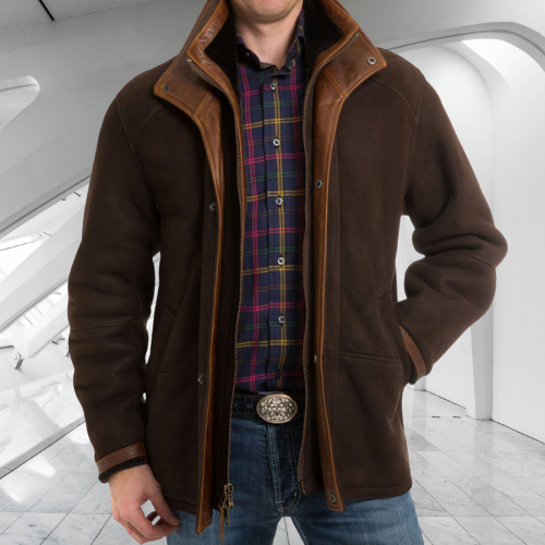 Fake Two Men Fashion Jacket Single-breasted coat / [viawink] /