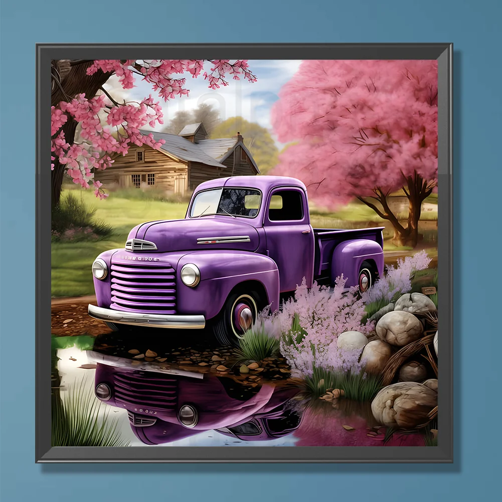 Diamond Painting - Full Round Drill - Car(Canvas|30*30cm)