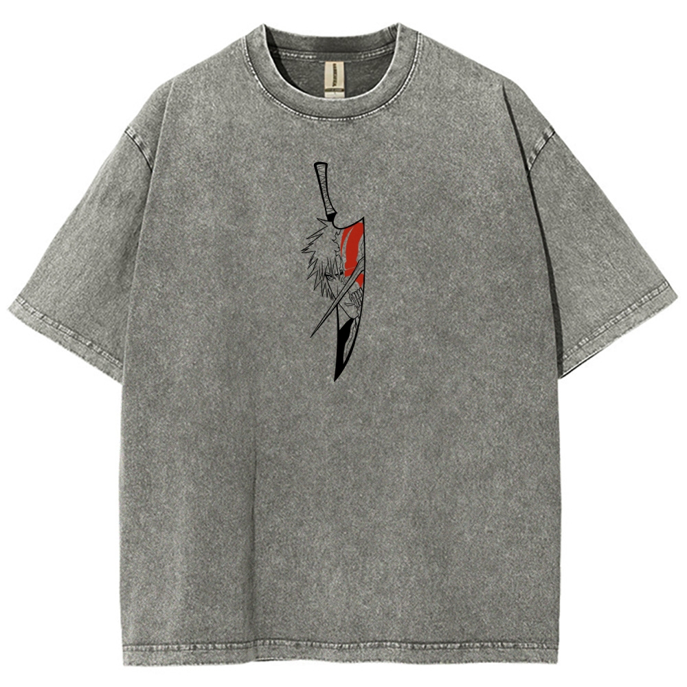 Bleach Ichigo Unisex Fit Washed T-Shirt