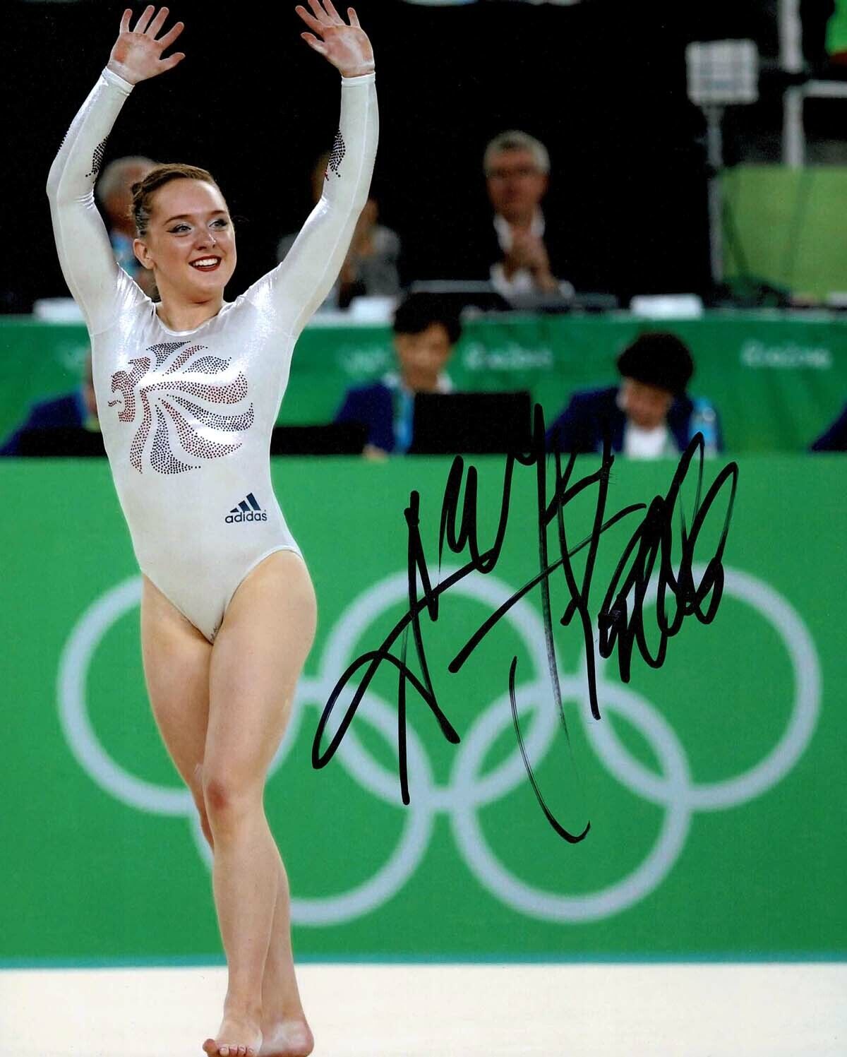 Amy TINKLER Signed 10x8 Photo Poster painting AFTAL COA Olympic Medal Winning Gymnast