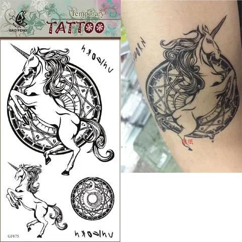 Waterproof Temporary Tattoo Sticker tiger animal Fake Tatto Flash Tatoo leg Arm hand foot tatouage for Men Girl Women lady