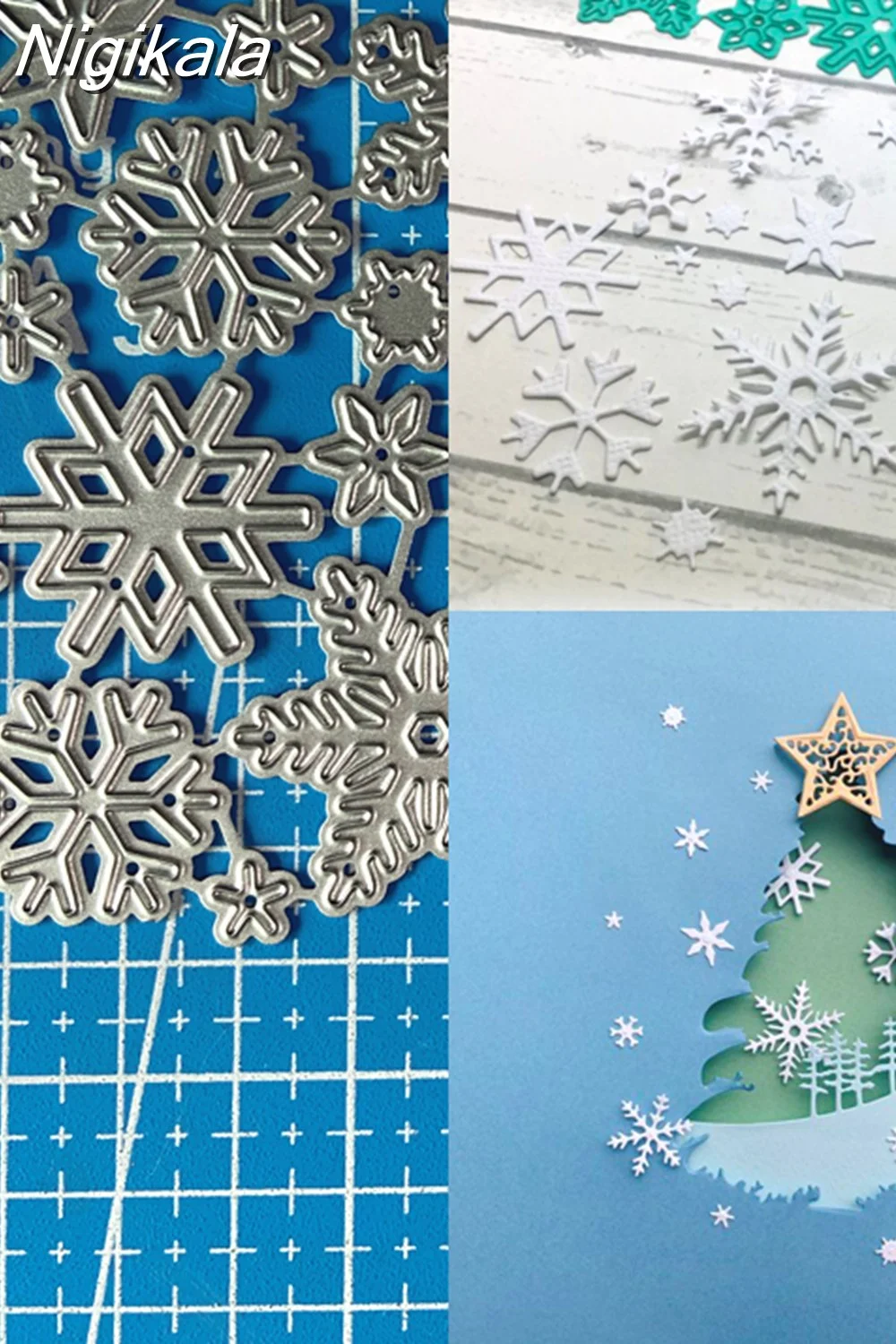Nigikala Goddess Metal Cutting Dies Small Snowflake set diy Scrapbooking Photo Album Decorative Embossing Paper Card Crafts Die