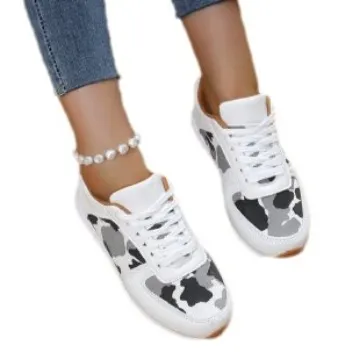 Yyvonne 2025 Spring And Autumn New Leopard-Print Leisure Single Shoes Women's Flat Bottom With Sports Casual Shoes