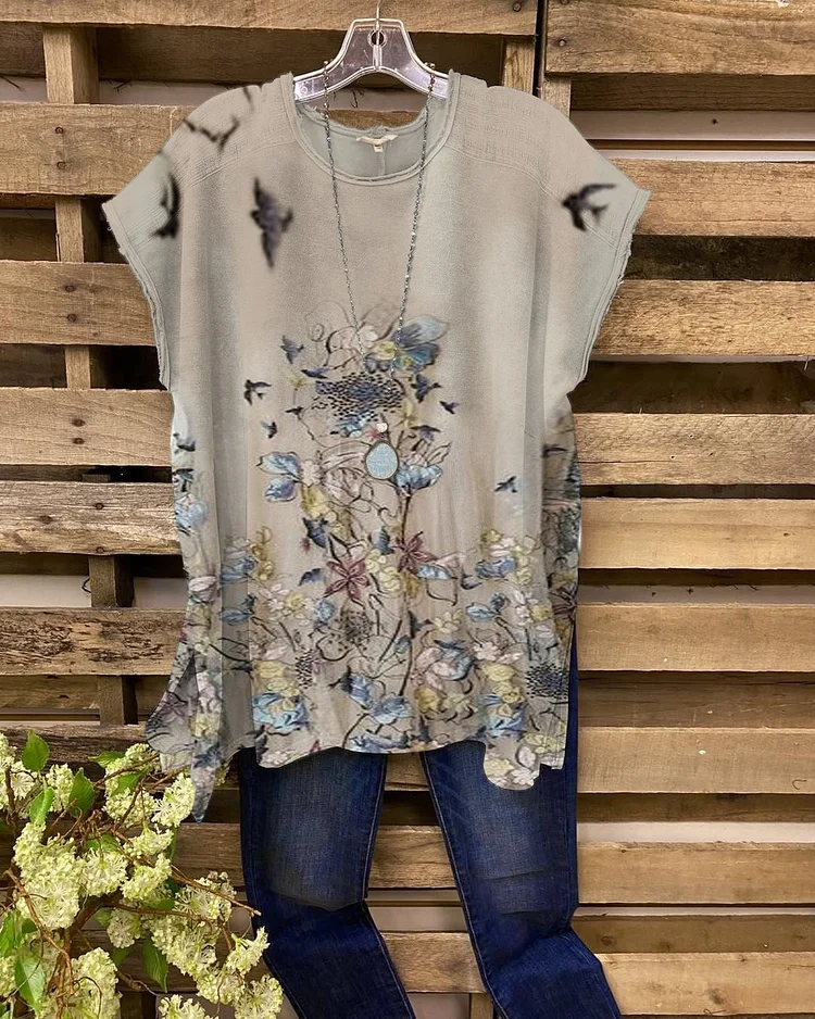 Women's Coffee Color Lace Casual Short Sleeves-Mayoulove