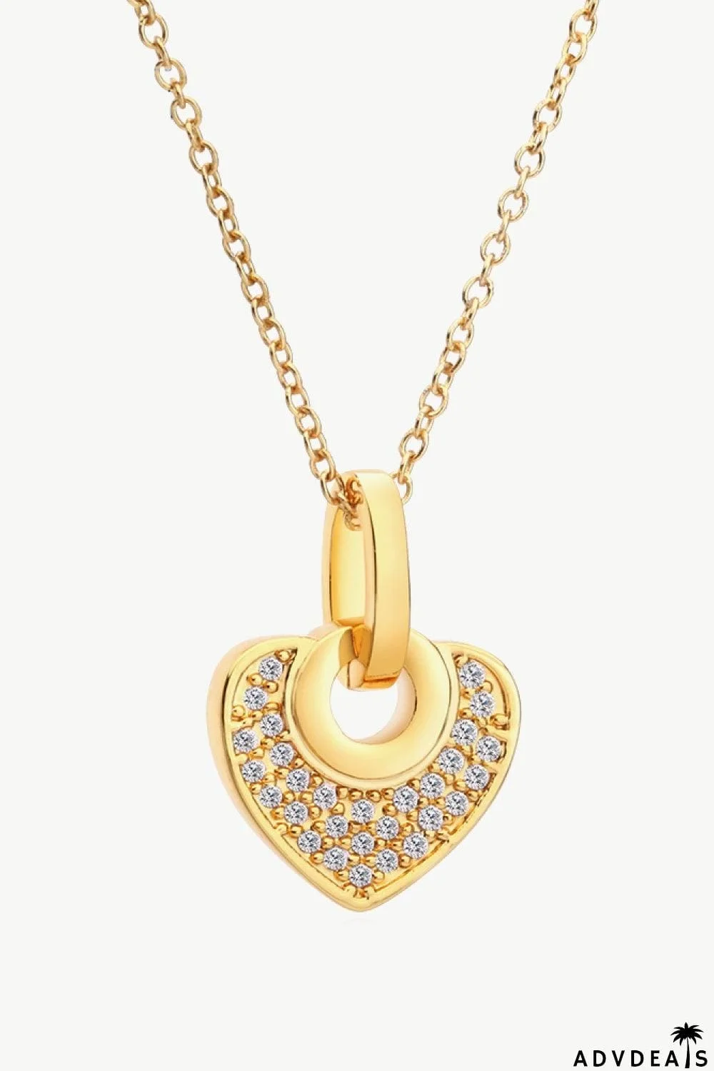 Crystal Heart Pendant Necklace