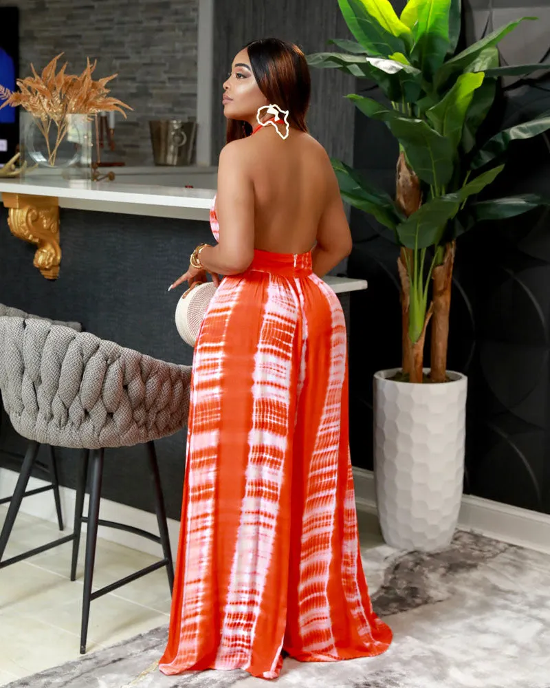 Women's Plunging Neck Jumpsuit