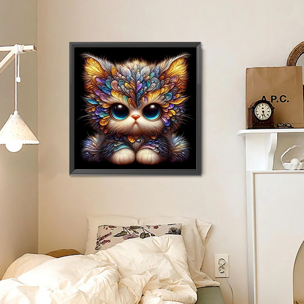 Diamond Painting - Full Round Drill - Cat(Canvas|30*30cm)