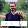 Extracteur de Hame&ccedil;ons M&eacute;tallique de P&ecirc;che avec Tube de Rangement Transparent